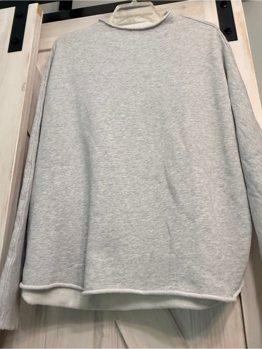 NWOT Frank and Eileen M EFFIE triple fleece in Milange Gray